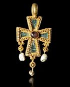 A BYZANTINE GOLD CROSS, 5TH TO 6TH CENTURY A.D.