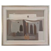 Fabian Lundquist, Figures in a North African Town, 1890er-1910er, Öl auf Leinwand