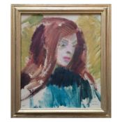 Nils-Folke Knafve (19051996) 'Porträt einer jungen Frau', 1890er, Leinwand