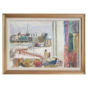 Schwedische Schule 'Flussblick im Winter, 20. Jh.