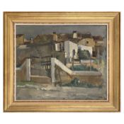 Schwedische Schule 'Mallorca (1952), 1950er, Leinwand, 20. Jahrhundert