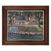 Schwedische Schule 'Angelegte Boote', 20. Jh.