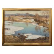 Schwedische Schule 'Frühling Tauwetter, 20. Jh.