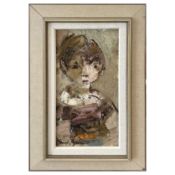 Schwedische Schule 'Porträt eines Jungen, 20. Jahrhundert