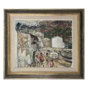 Schwedische Schule 'Kinder spielen am Ufer, 20. Jh.