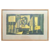 Schwedische Schule 'Frau am Tisch', 20. Jh.