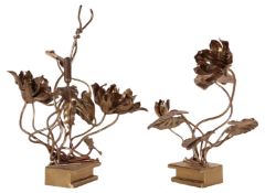 Messing Skulpturen, 2er Set