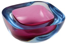 Vintage Sommerso Glasschale