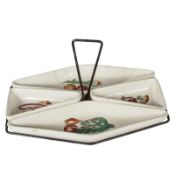 Italienischer Vintage Vorspeisen Serviertisch von Pacetti Albisola, 1950er