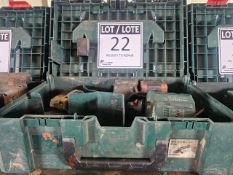 METABO GRINDER WITH BATTERY & CHARGER - OPERATIONAL