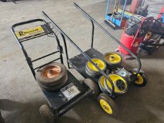 LOT OF TWO (2) TROLLIES WITH ADDITIONAL WHEELS