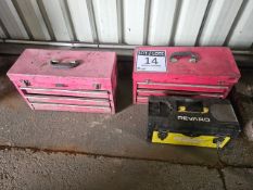 LOT OF THREE (3) TOOLBOXES WITH CONTENTS