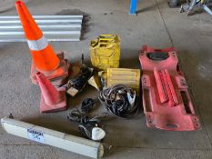LOT OF ROADSIDE SAFETY & GARAGE EQUIPMENT - QUANTITIES UNSPECIFIED