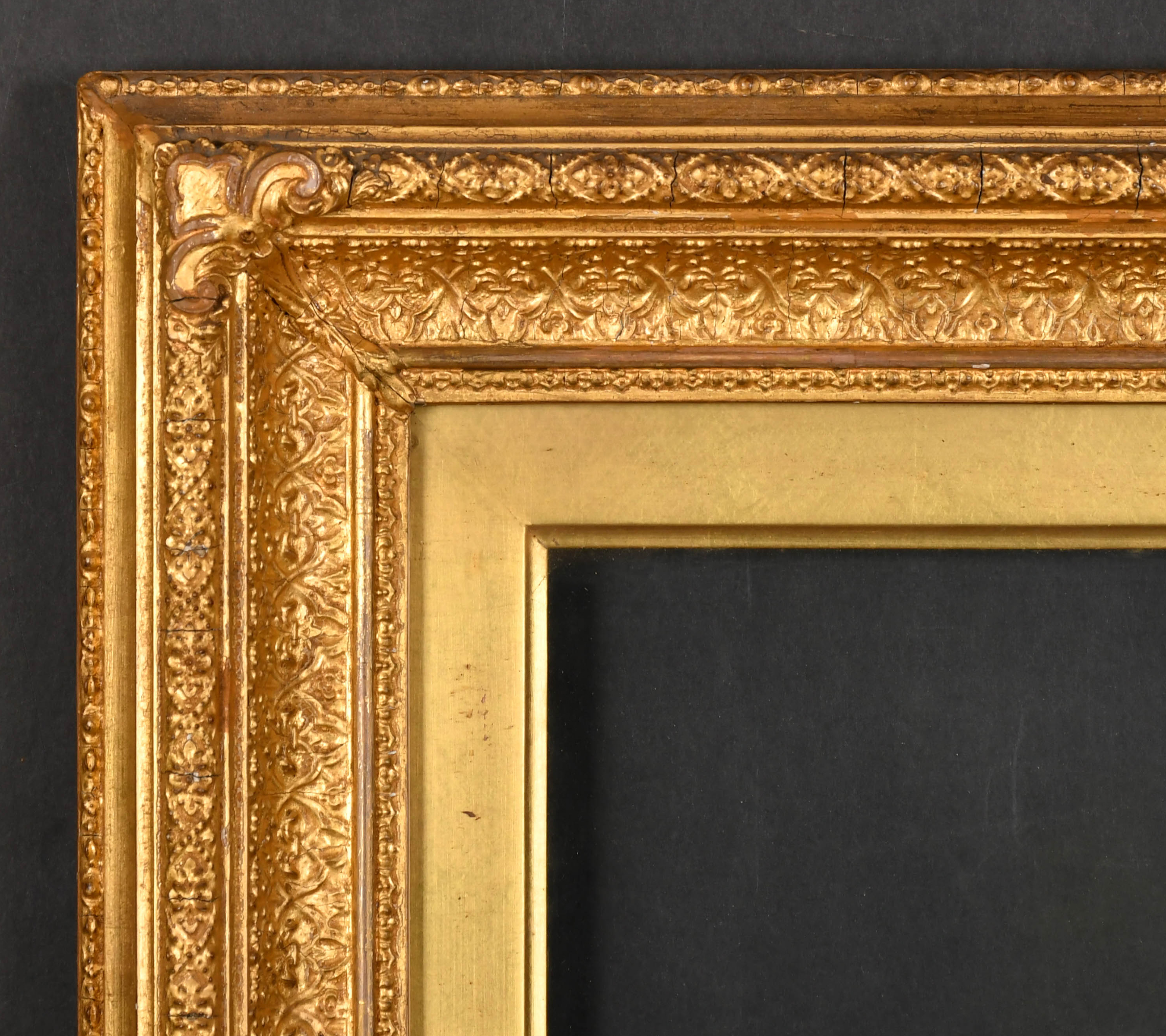 19th Century English School. A Gilt Composition Frame with inset glass ...