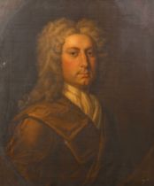 Manner of Michael Dahl (1659-1743) Swedish. Portrait of George Parker, Oil on canvas, Inscribed on a