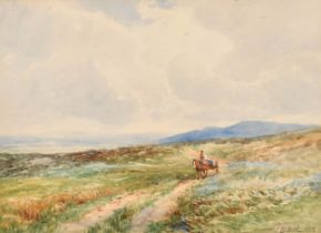 John Bates Noel (1870-1927) British. "Wetland Common", Watercolour, Signed and dated 1908, and