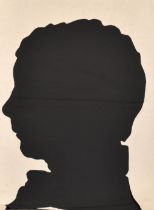 19th Century English School. Set of Four Silhouettes, unframed 19" x 13.5" (48.2 x 34.3cm) (4)