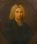 18th Century English School. Portrait of William Parker, Oil on canvas, Inscribed on a label