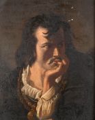 Thomas Hollingsworth (1747-1815) British. Edmund Kean, believed to be playing Hamlet, Oil on