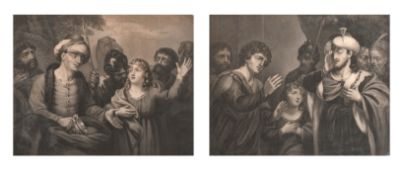 James Goadby (18th-19th Century) British. Pair of Mezzotints of 