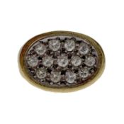 Diamond Ring. Set with brilliant-cut diamonds on a textured mount, diamonds approx. 0.65ct total,