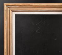 20th Century English School. A Gilt Composition Frame, with a white slip, and inset glass, rebate
