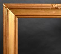 19th Century English School. A Ribbed Composition Frame, rebate 34