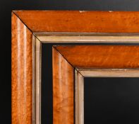 19th Century English School. A Pair of Maple Frames, with gilt slips, rebate 47.5