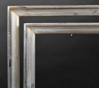 20th Century English School. A Pair of Silver Composition Frames, rebate 29.75