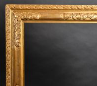 19th Century English School. A Gilt and Painted Composition Frame, with Lely panels, rebate 37