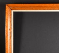 19th Century English School. A Maple Frame, with a silver slip, rebate 28