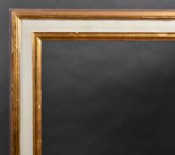 20th Century English School. A Gilt and Painted Composition Frame, rebate 36