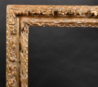 18th Century English School. A Gilt and Painted Carved Wood frame, rebate 30