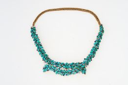 Exquisites Collier mit Türkisen