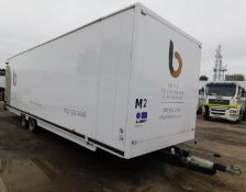 Twin Axle Make Up Trailer with English Ball Hitch (No.2) (Location: Bristol. Please Refer to General