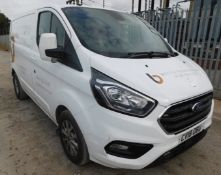 Ford Transit Custom 300 Limited P/V L1 H1 MK8 Panel Van, Registration CV18 OBU, First Registered