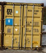 40’ Shipping Container, High Roof (Location: Lutterworth. Please Refer to General Notes)