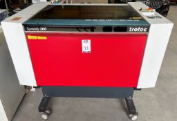 Trotec Speedy 300 Laser Engraving Machine (2020), Serial Number S3-7098 with Stand & Fume Extraction
