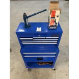 US Pro Tools Mobile Workshop Tool Chest & Contents & a Draper 2 Tonne Hydraulic Bottle Jack (