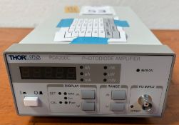 Thorlabs Model PDA200C Photodiode Amplifiers (Location: Brentwood. Please Refer to General Notes)