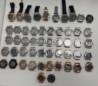 52 Forge & Foster Watch Movements (Presumed Returns); Leather, Metal & Plastic Watchstraps &