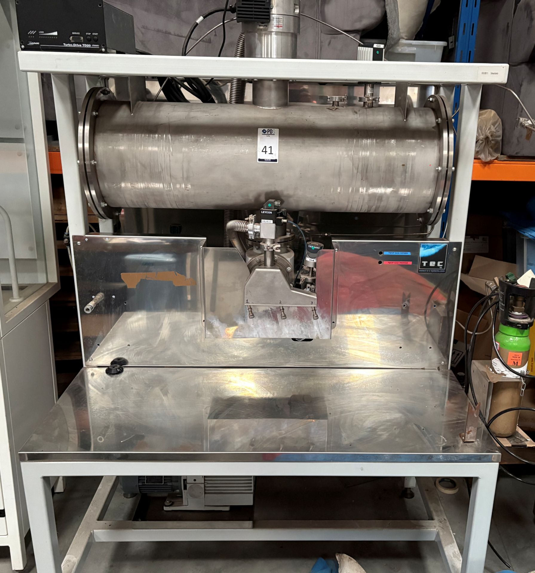 Tec System Exhaust Bench (Location: Brentwood. Please Refer to General Notes)