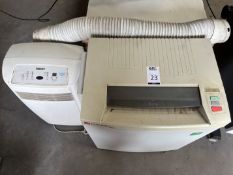 Rexel Heavy Duty Paper Shredder & Igenix Mobile Air Condition Unit (Location: Brentwood. Please