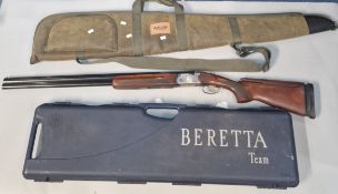 P Beretta 12 bore double barrelled over and under multichoke S686E shotgun, having 30" multichoke