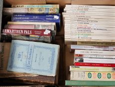 Box of assorted local interest books to include: Pat Molloy, 'A Shilling for Carmarthen', 'The Story