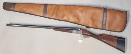 Spanish 12 bore double barrelled side-by-side non ejector shotgun with 28" barrels and straight hand