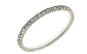 Ring 1,12g 750/- Gelbgold und Weißgold mit ca. 44 Diamanten zus. ca. 0,22 ct., Ringgröße ca. 52