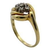 Ring 3,62g 585/- Gelbgold mit 7 Diamanten ca. 0,25 ct., Ringgröße 59