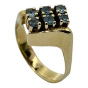 Ring 4,19g 333/- Gelbgold mit Topas, Ringgröße ca. 51