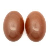Mondstein Paar Oval zu 72.22 ct.. Laenge 29.42 mm. Breite 19.95 mm. Hoehe 11.80 mm